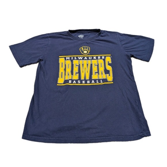 MLB Other - Milwaukee Brewers MLB Boy's Youth‎ Crew Neck T-Shirt Large 12/14